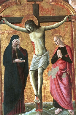 Annunciazione; Crocifissione di Cristo con la Madonna e San Giovanni evangelista.